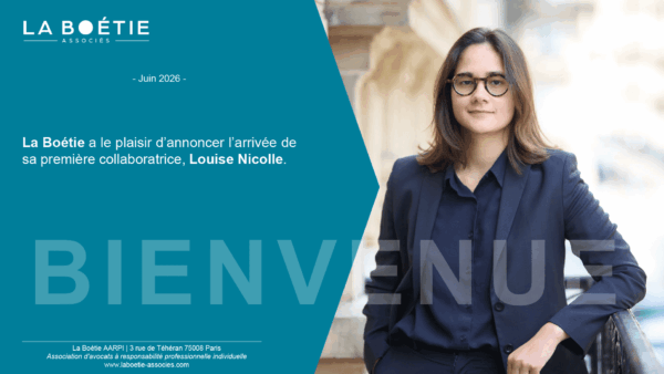 La-Boétie—Arrivée-de-Louise Portrait de Louise Nicolle, avocate en droit fiscal chez La Boétie Associés