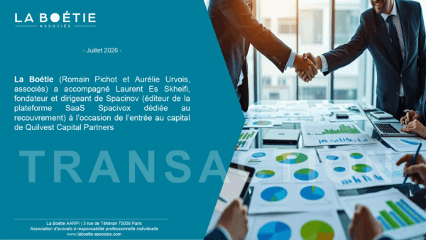 La-Boetie—Transaction—Spacinov Spacinov rejoint Quilvest Capital Partners
